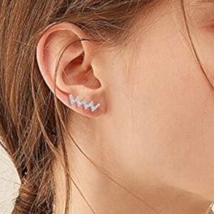 Ear crawler earrings